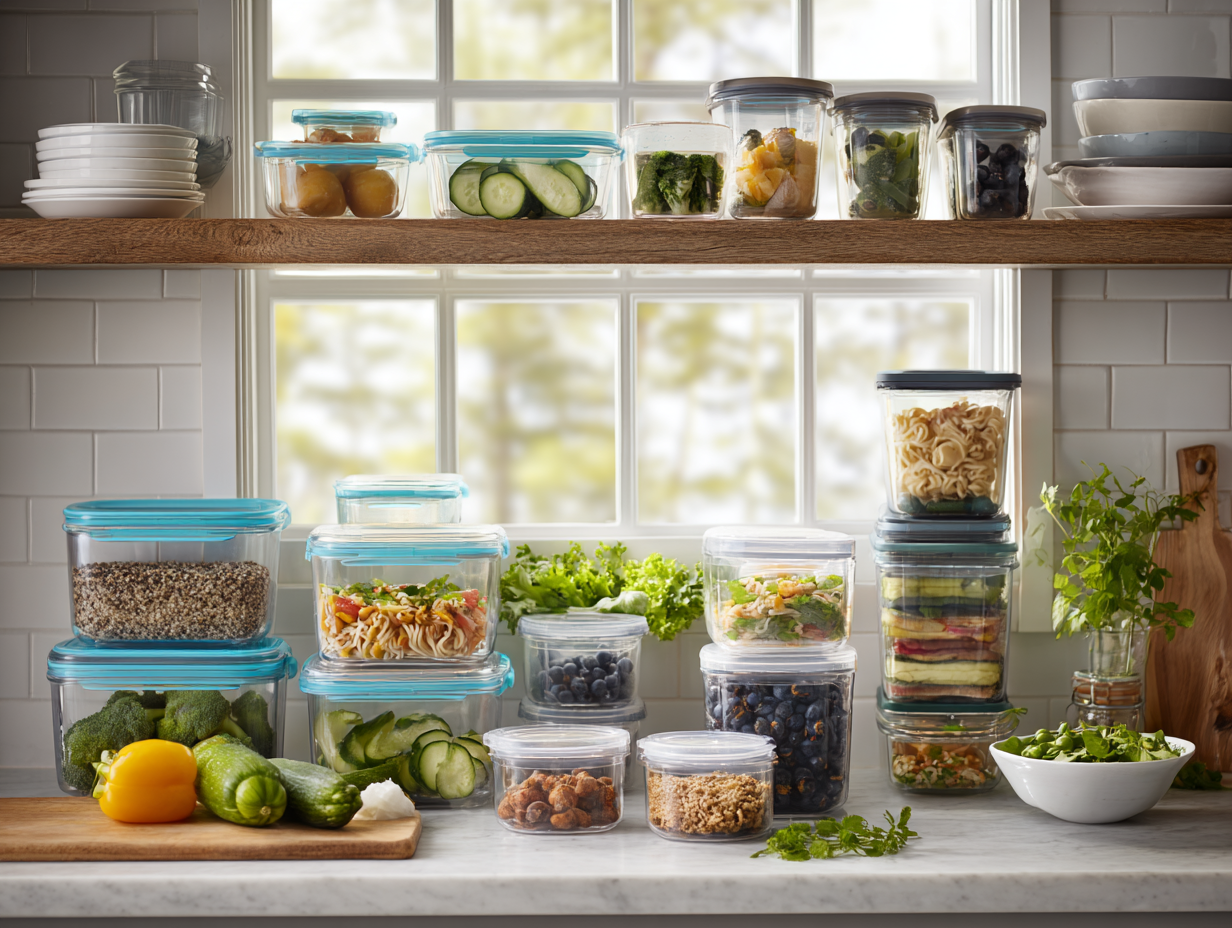 Сім'я з дітьми готує разом здорову їжу на кухні з різноманітними свіжими продуктами